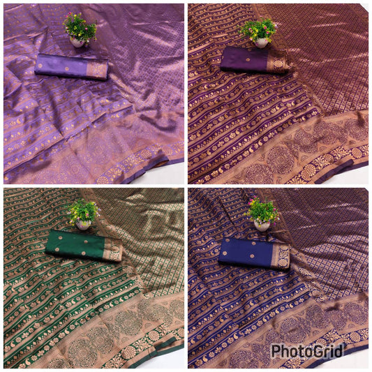 Organic Banarasi Wedding Saree – Lightweight & Breathable