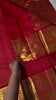Red Checked Banarsi Silk Saree