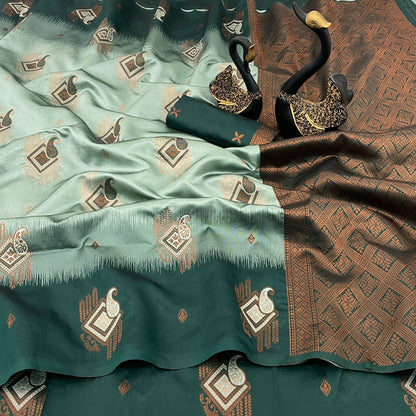 Premium Kuber Pattu Silk Saree for Wedding & Party Wear