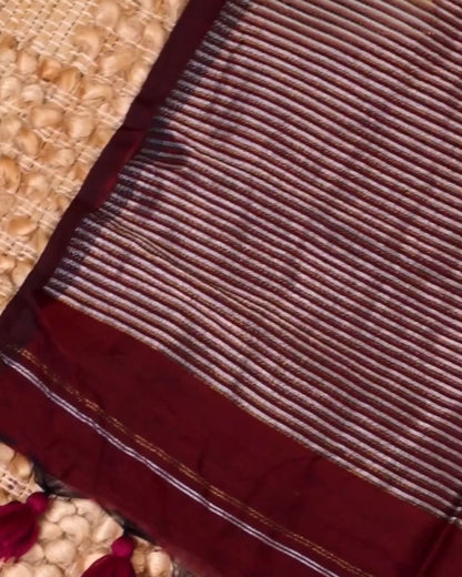 Mulberry Cotton Saree