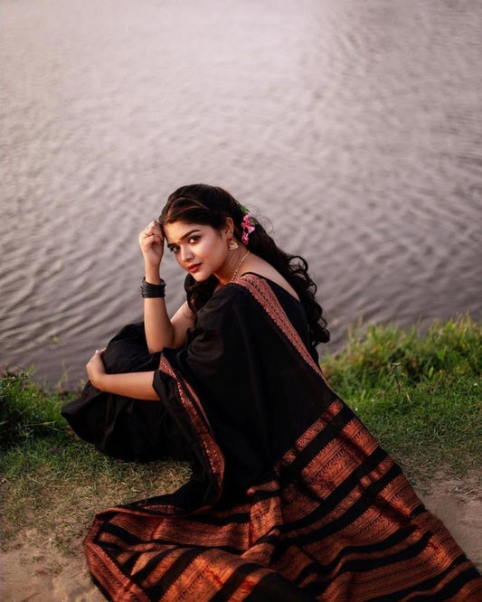Classic North Indian Attire Inspired by Timeless Craft Saree
