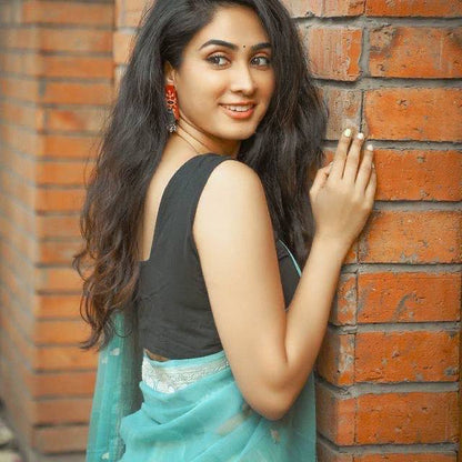 Softloom Saree Made from Lilan Cotton Featuring Slab Texture and Designer Blouse