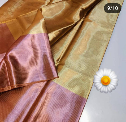 Banarasi Tissue Katan Zari Saree with Brocade Design