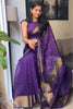First-Time Slab Weaving Lilan Soft Cotton Saree with Rich Blouse