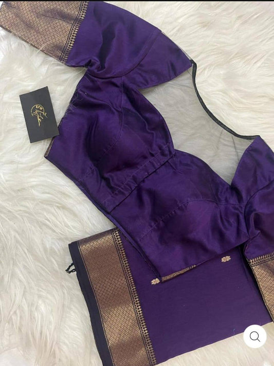 Soft Cotton Saree Showcasing Slab Weaving and Contrast Blouse