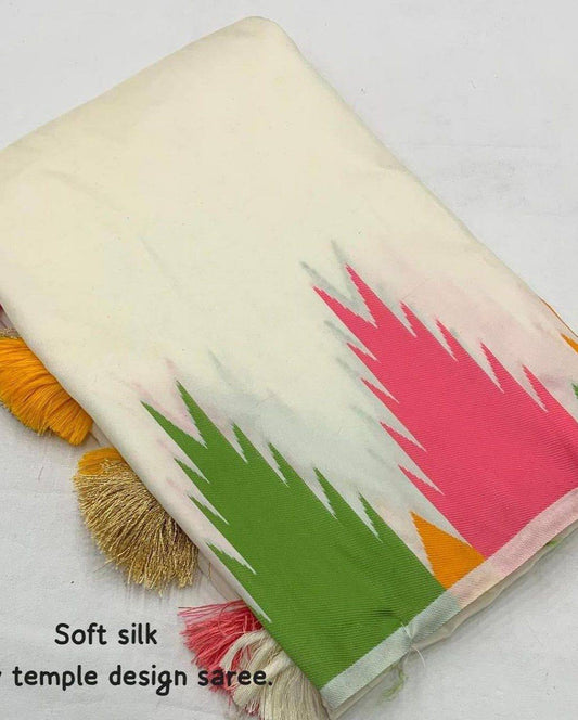 Ultra Light Organic Banarasi Lichi Silk Wedding Saree