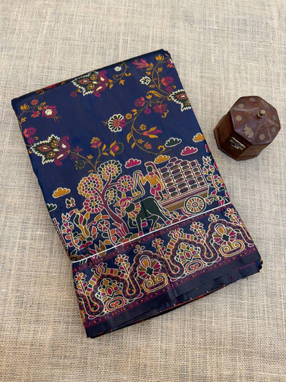 Rajwadi Pashmina Silk Weaving Saree with Kashmiri Pallu