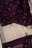 Midnight Bloom Silk Saree